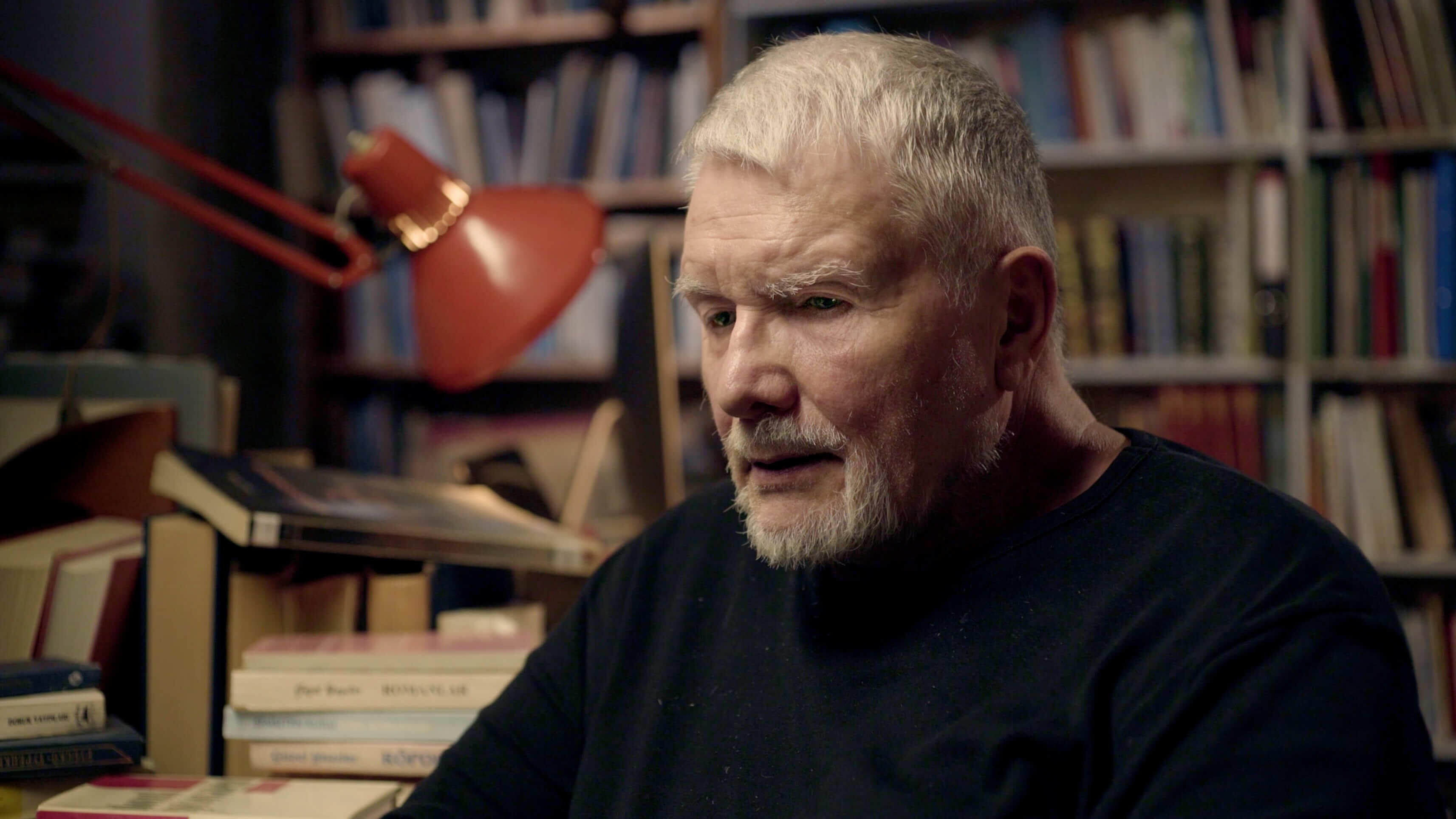 Uldis Bērziņš: Bibliotēka Directed by Daiga Bitēna. DOP Arturs Sulbergs / Artūrs Šulbergs. Uldis Berzins / Uldis Bērziņš : Bibliotēka (2019). Episode from "The Library" featuring Uldis Berzins / Uldis Bērziņš - critically acclaimed literature translator and poet.